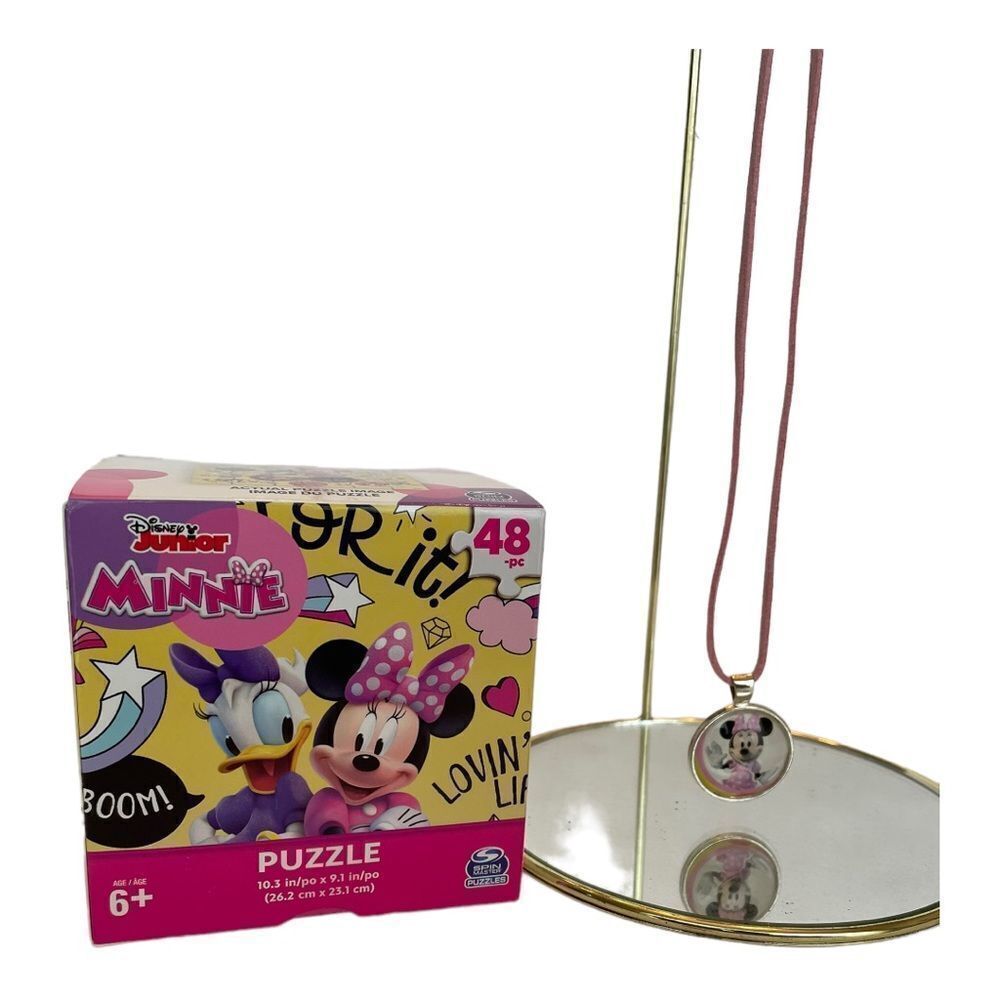 MINNIE NECKLACE AND PUZZLE SET
